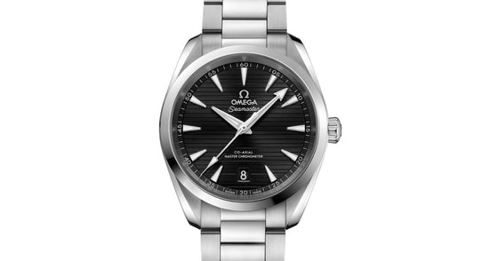 Omega Seamaster Aqua Terra 150M Co-Axial Master Chronometer 38mm Stainless Steel Black Dial Steel Bracelet 220.10.38.20.01.001 - BRAND NEW