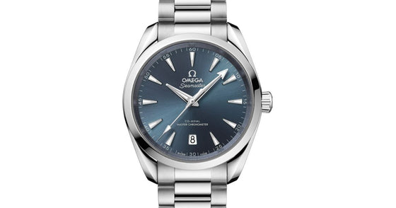 Omega Seamaster Aqua Terra 150M Co-Axial Master Chronometer 38mm Stainless Steel Blue Index Dial Steel Bracelet 220.10.38.20.03.003 - BRAND NEW