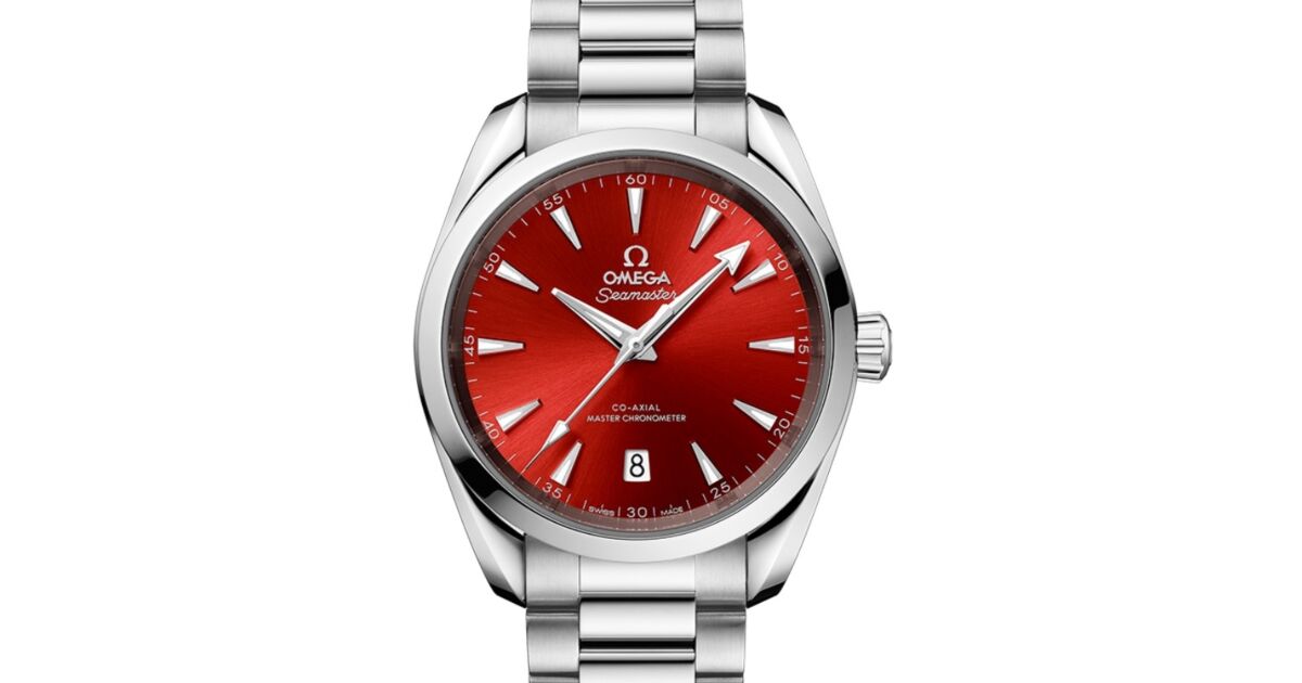 Omega Seamaster Aqua Terra 150M Co-Axial Master Chronometer 38mm Stainless Steel Red Index Dial Steel Bracelet 220.10.38.20.13.003 - BRAND NEW
