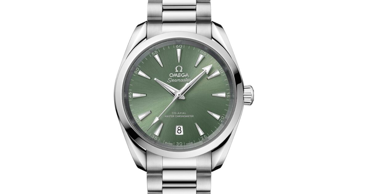 Omega Seamaster Aqua Terra 150M Co-Axial Master Chronometer 38mm Stainless Steel Green Index Dial Steel Bracelet 220.10.38.20.10.002 - BRAND NEW