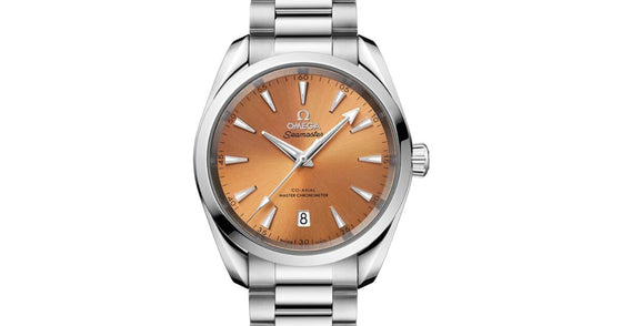Omega Seamaster Aqua Terra 150M Co-Axial Master Chronometer 38mm Stainless Steel Yellow Index Dial Steel Bracelet 220.10.38.20.12.001 - BRAND NEW