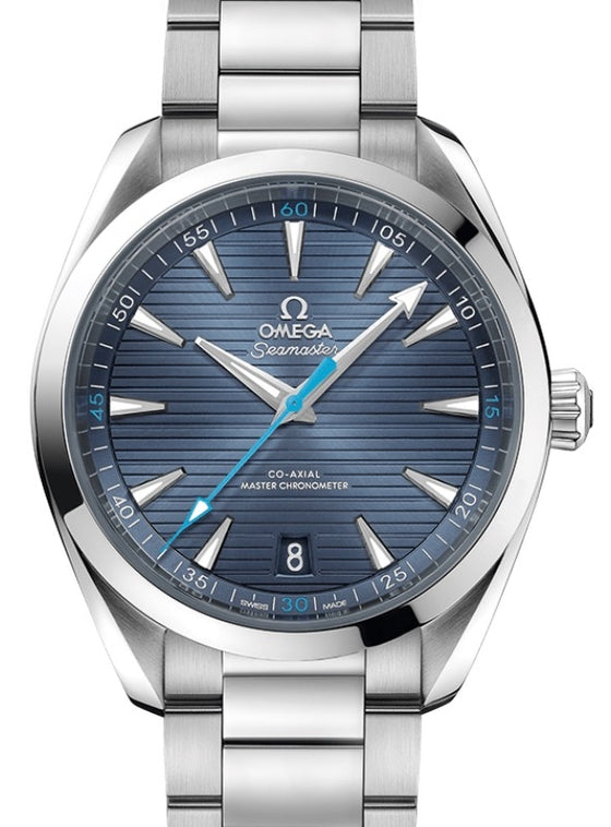 Omega Seamaster Aqua Terra 150M Co-Axial Master Chronometer 41mm Stainless Steel Blue Dial Steel Bracelet 220.10.41.21.03.002 - BRAND NEW