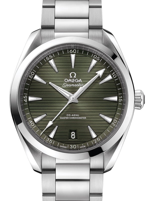 Omega Seamaster Aqua Terra 150M Co-Axial Master Chronometer 41mm Stainless Steel Green Dial Steel Bracelet 220.10.41.21.10.001 - BRAND NEW