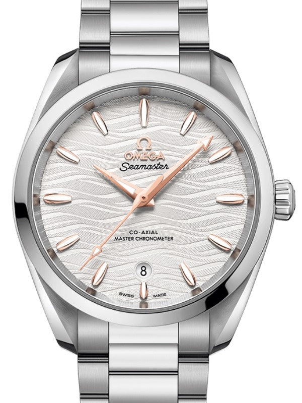 Omega Seamaster Aqua Terra 150M Co-Axial Master Chronometer Ladies 38mm Stainless Steel Silver Dial Steel Bracelet 220.10.38.20.02.002 - BRAND NEW
