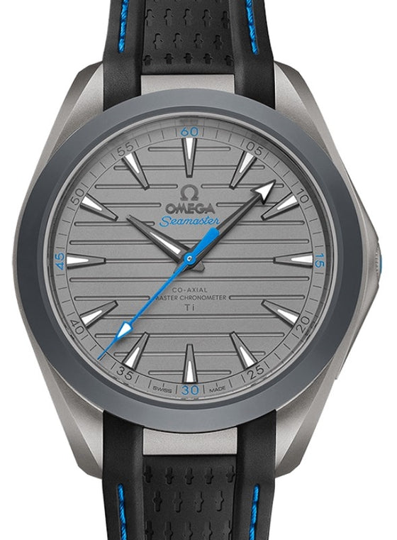 Omega Seamaster Aqua Terra 150M Co-Axial Master Chronometer Ultra Light Titanium 41mm Grey Dial Rubber Strap 220.92.41.21.06.002 - BRAND NEW