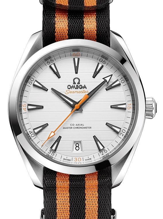 Omega Seamaster Aqua Terra 150M Co?Axial Master Chronometer "Golf Edition" Stainless Steel Silver Dial & NATO Strap 41mm 220.12.41.21.02.003 - BRAND NEW
