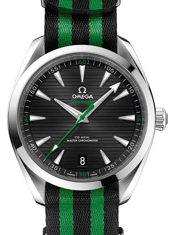 Omega Seamaster Aqua Terra 150M Co?Axial Master Chronometer Stainless Steel Black Dial & NATO Strap 41mm 220.12.41.21.01.002 - BRAND NEW
