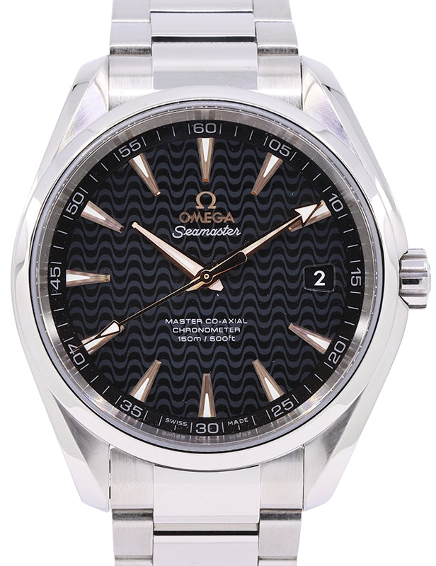 Omega Seamaster Aqua Terra 150M Co?Axial Master Chronometer Stainless Steel Black Dial & Steel Bracelet 41mm 231.10.42.21.01.006 - PRE-OWNED