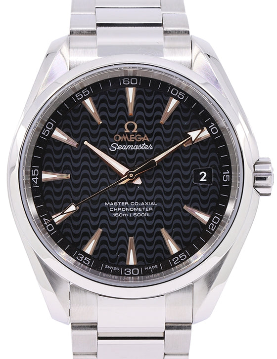 Omega Seamaster Aqua Terra 150M Co-Axial Master Chronometer Stainless Steel Black Dial & Steel Bracelet 41mm 231.10.42.21.01.006 - PRE-OWNED