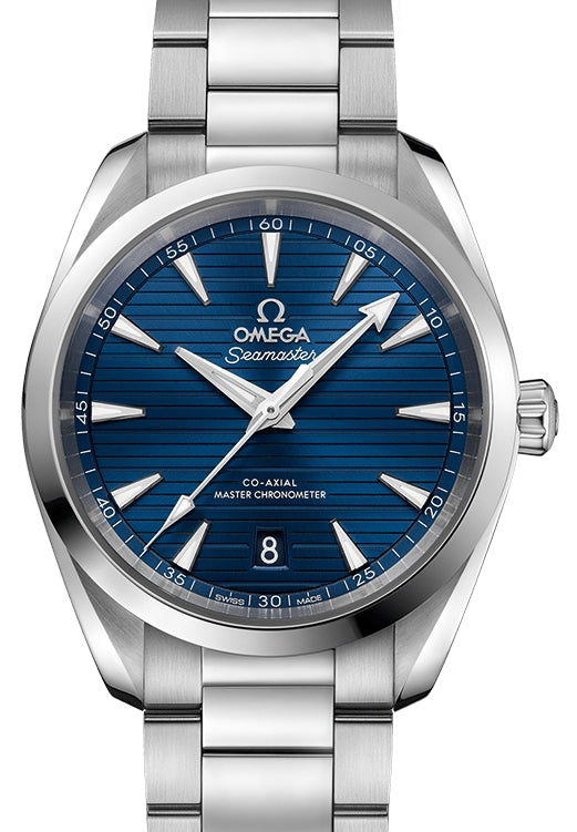 Omega Seamaster Aqua Terra 150M Co?Axial Master Chronometer Stainless Steel Blue Dial & Steel Bracelet 38mm 220.10.38.20.03.001 - BRAND NEW
