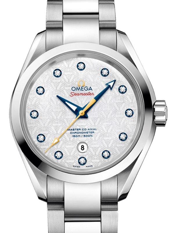 Omega Seamaster Aqua Terra 150M Master Co-Axial Chronometer "Ryder Cup" 34mm Stainless Steel White Dial Diamond Set Index Steel Bracelet 231.10.34.20.55.003 - BRAND NEW