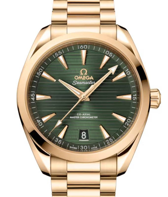 Omega Seamaster Aqua Terra 150M Moonshine Gold 41mm Green Dial 220.50.41.21.10.001