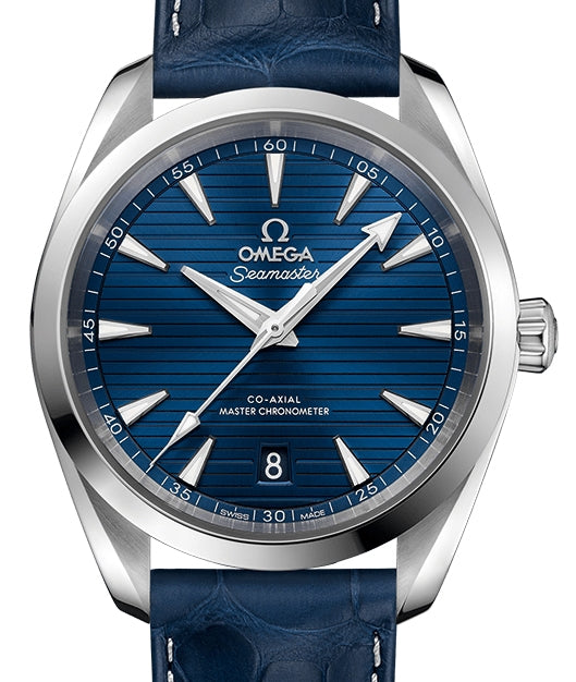 Omega Seamaster Aqua Terra 150M Stainless Steel Blue Dial & Leather Strap 38mm 220.13.38.20.03.001