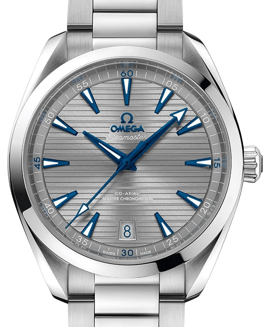 Omega Seamaster Aqua Terra 150M Co-Axial Master Chronometer Stainless Steel Grey Dial Steel Bracelet 220.10.41.21.06.001 - BRAND NEW