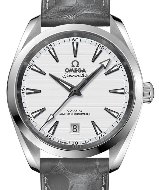 Omega Seamaster Aqua Terra 150M Stainless Steel Silver Dial & Leather Strap 38mm 220.13.38.20.02.001 - BRAND NEW
