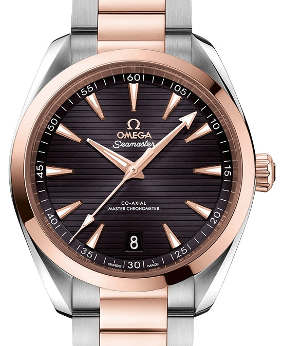 Omega Seamaster Aqua Terra 150M Co-Axial Master Chronometer 41mm Steel Sedna Gold Grey Dial 220.20.41.21.06.001 - BRAND NEW