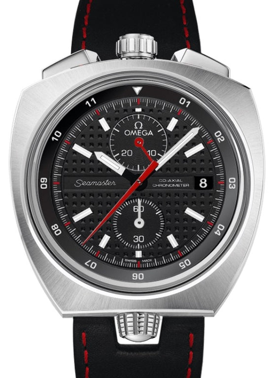 Omega Seamaster Bullhead 43mm Steel Black Dial Leather Strap 225.12.43.50.01.001
