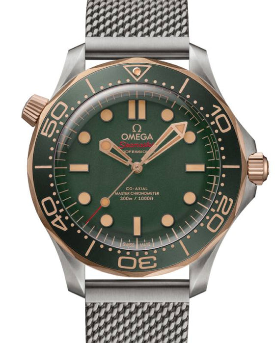 Omega Seamaster Diver 300m 42mm Titanium/Bronze Gold Green Dial 210.90.42.20.10.001