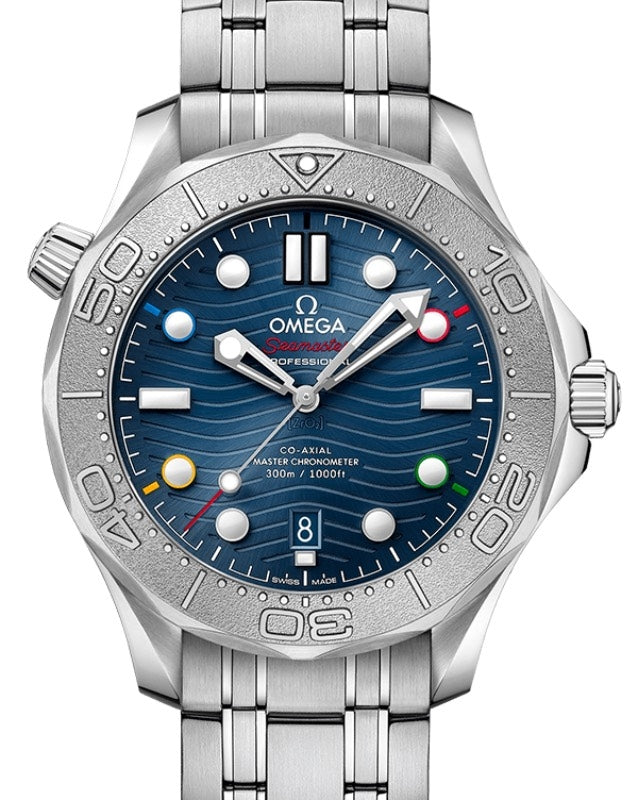 Omega Seamaster Diver 300M Beijing 2022 Co?Axial Master Chronometer 42mm Stainless Steel Blue Dial Bracelet 522.30.42.20.03.001 - BRAND NEW