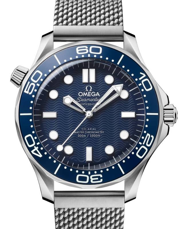 Omega Seamaster Diver 300M Co?Axial Master Chronometer 42mm "James Bond 60th Anniversary" Steel Blue Dial 210.30.42.20.03.002 - BRAND NEW