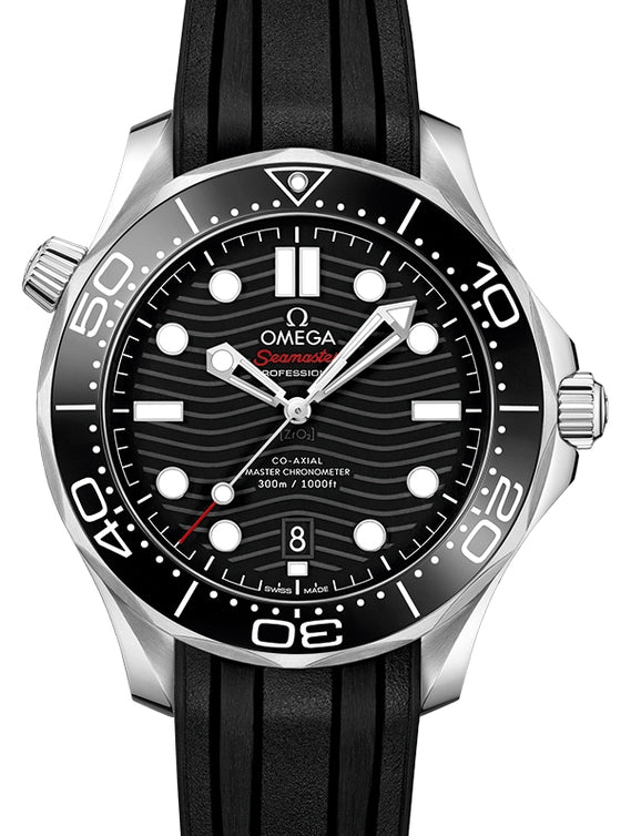 Omega Seamaster Diver 300M Co-Axial Master Chronometer 42mm Stainless Steel Black Dial 210.32.42.20.01.001 - BRAND NEW