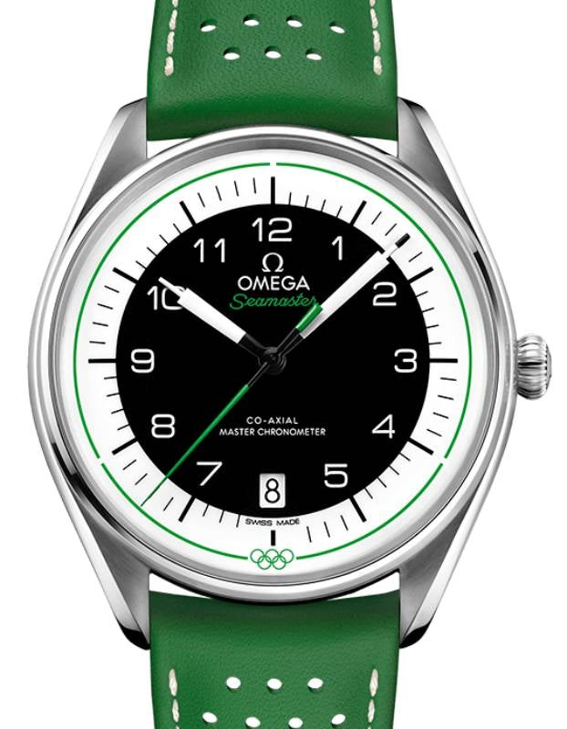 Omega Seamaster Olympic Official Timekeeper 39.5mm Steel Green Strap 522.32.40.20.01.005