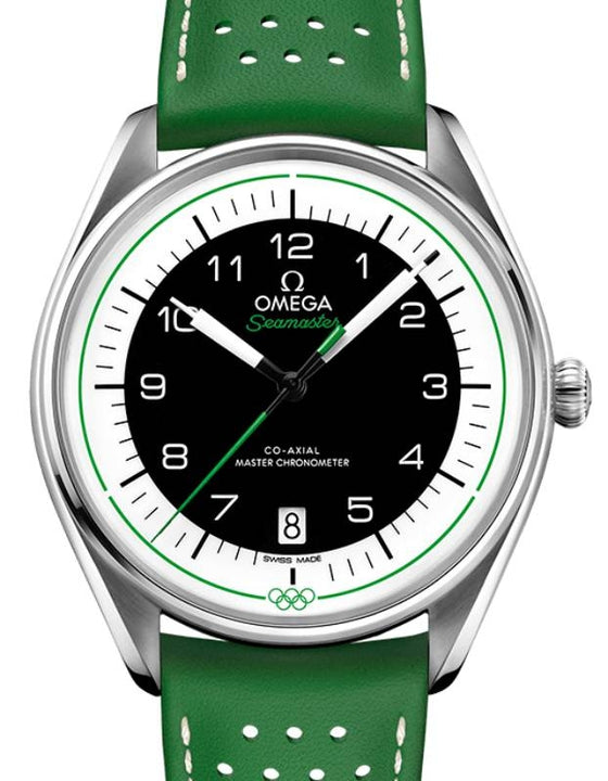 Omega Seamaster Olympic Official Timekeeper 39.5mm Steel Green Strap 522.32.40.20.01.005