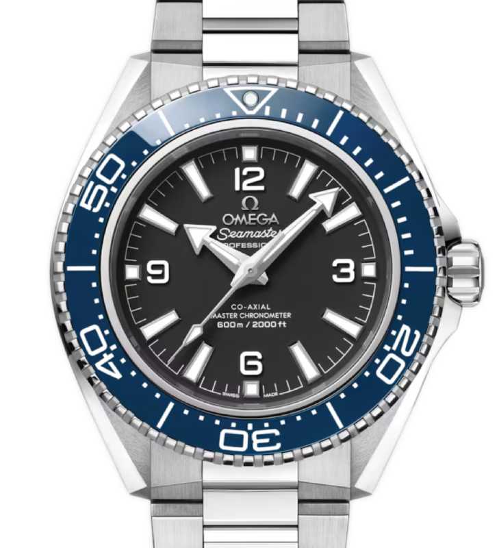 Omega Seamaster Planet Ocean 600M 42mm Steel Blue Ceramic Bezel Black Dial Bracelet 217.30.42.21.01.002