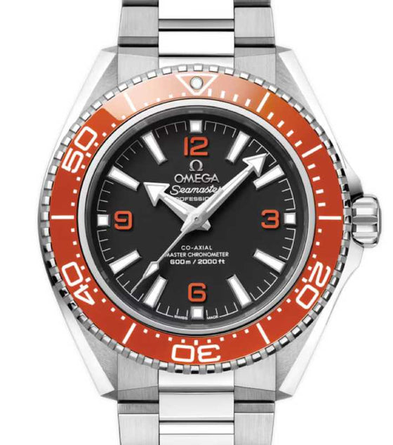 Omega Seamaster Planet Ocean 600M 42mm Steel/Orange Ceramic Black Dial Bracelet 217.30.42.21.01.003