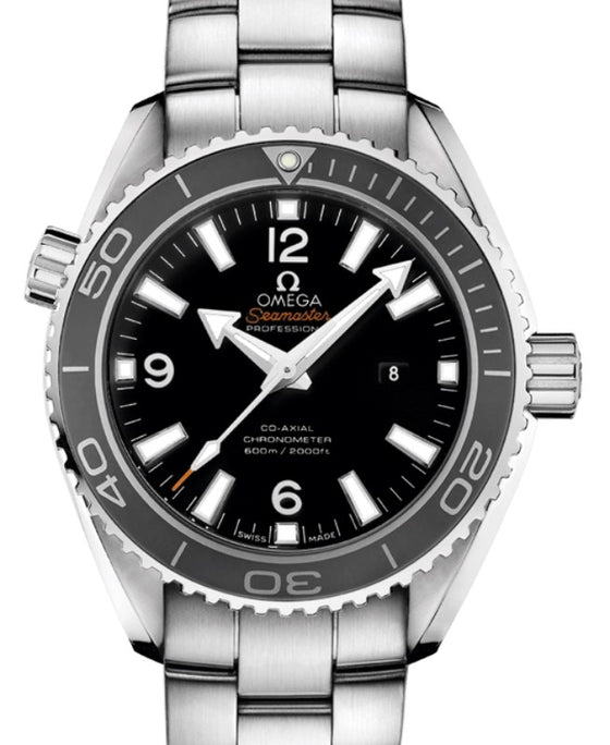 Omega Seamaster Planet Ocean 600M Co-Axial Chronometer 37.5mm Stainless Steel Ceramic Bezel Black Dial Steel Bracelet 232.30.38.20.01.001 - BRAND NEW