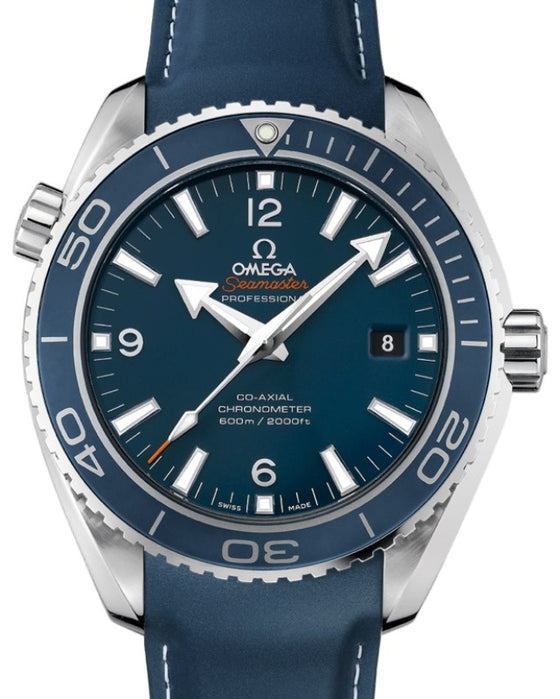 Omega Seamaster Planet Ocean 600M 45.5mm Titanium Blue Dial Rubber Strap 232.92.46.21.03.001