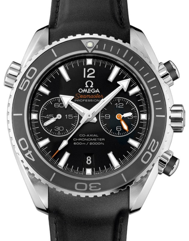 Omega Seamaster Planet Ocean 600M Co-Axial Chronometer Chronograph 45.5mm Stainless Steel Black Dial Rubber Strap 232.32.46.51.01.003 - BRAND NEW
