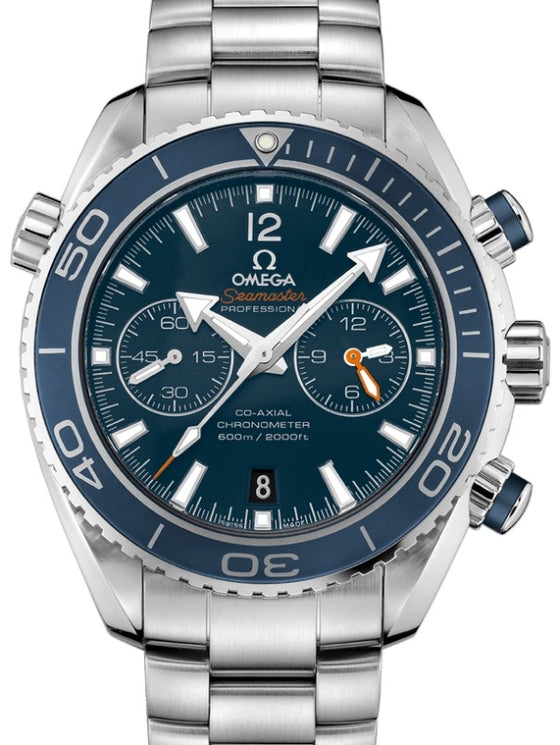 Omega Seamaster Planet Ocean 600M Co-Axial Chronometer Chronograph 45.5mm Titanium Ceramic Bezel Blue Dial Titanium Bracelet 232.90.46.51.03.001 - BRAND NEW