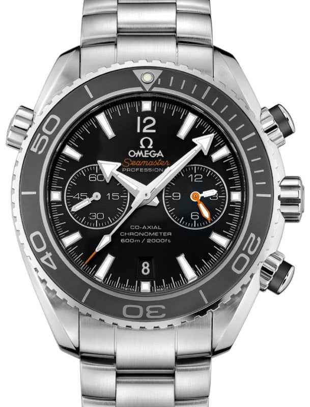 Omega Seamaster Planet Ocean 600M Co-Axial Chronometer Chronograph Stainless Steel Black Dial Steel Bracelet 232.30.46.51.01.001 - BRAND NEW