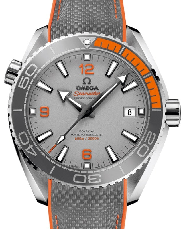 Omega Seamaster Planet Ocean 600M 43.5mm Titanium Grey Dial Rubber Strap 215.92.44.21.99.001