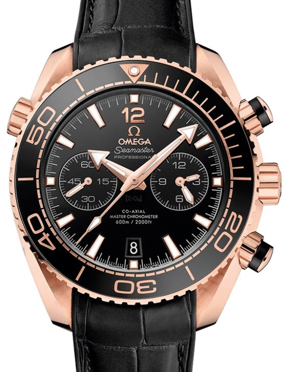 Omega Seamaster Planet Ocean 600M Chronograph 45.5mm Sedna Gold Black Dial 215.63.46.51.01.001