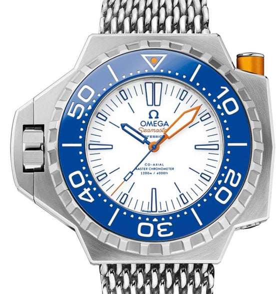 Omega Seamaster Ploprof 1200M 55x48mm Titanium White Dial Bracelet 227.90.55.21.04.001