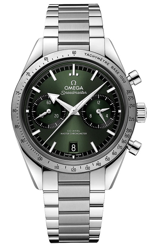 Omega Speedmaster '57 Chronograph 40.5mm Green Dial Steel Bracelet 332.10.41.51.10.001