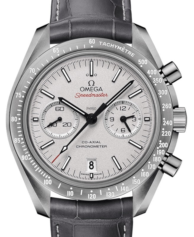 Omega Speedmaster Dark Side Of The Moon Co-Axial Chronometer Chronograph 44.25mm Ceramic Grey Dial Alligator Leather Strap 311.93.44.51.99.001 - BRAND NEW