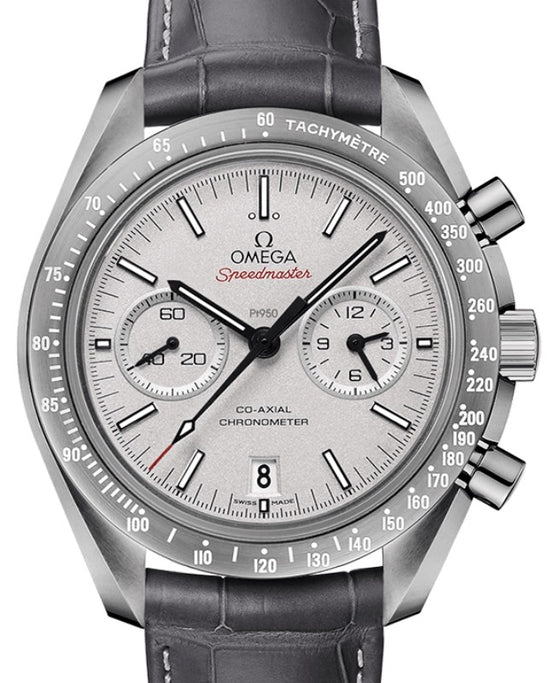 Omega Speedmaster Dark Side Of The Moon Co-Axial Chronometer Chronograph 44.25mm Ceramic Grey Dial Alligator Leather Strap 311.93.44.51.99.001 - BRAND NEW