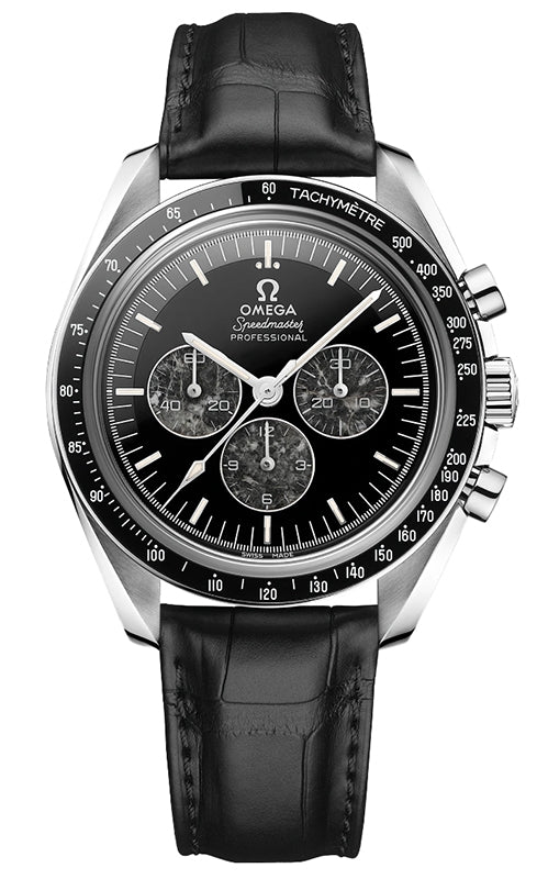 Omega Speedmaster Heritage Calibre 321 Chronograph 42mm Platinum Black Dial Leather Strap 311.93.42.30.99.001