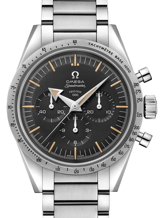 Omega Speedmaster '57 Chronograph 38.6mm "Trilogy Set Limited Edition 557" Black Dial Stainless Steel 311.10.39.30.01.002 - BRAND NEW