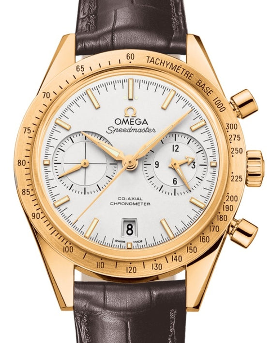 Omega Speedmaster '57 Yellow Gold Silver Dial 331.53.42.51.02.001