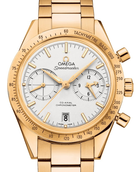 Omega Speedmaster '57 Yellow Gold Silver Dial 331.50.42.51.02.001