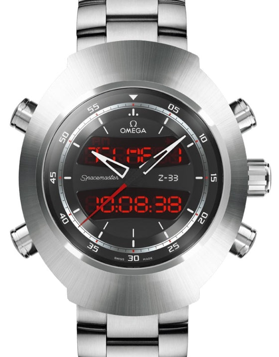 Omega Speedmaster Instruments Spacemaster Z-33 Chronograph 43x53mm Titanium Black Dial Bracelet 325.90.43.79.01.001 - BRAND NEW