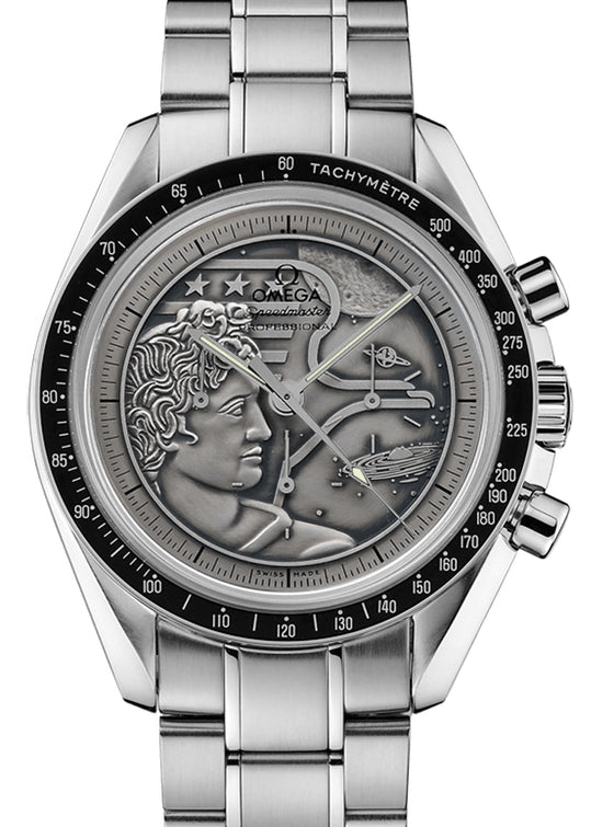 Omega Speedmaster Moonwatch Anniversary Limited Series Stainless Steel Silver Dial & Aluminium Bezel Steel Bracelet 42mm 311.30.42.30.99.002 - BRAND NEW