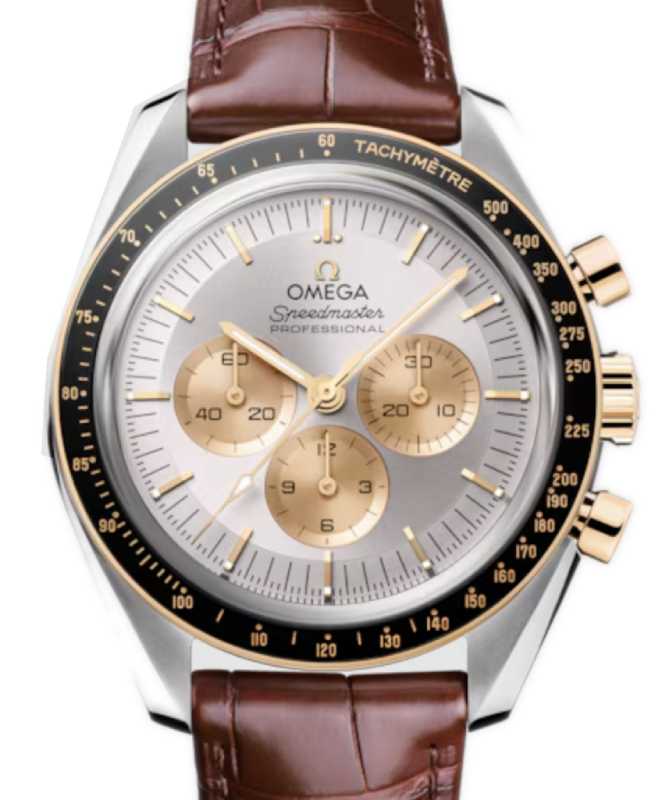Omega Speedmaster Moonwatch Professional 42mm Moonshine Gold/Steel Leather Strap 310.23.42.50.02.001