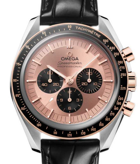 Omega Speedmaster Moonwatch Professional 42mm Sedna Gold/Steel Leather Strap 310.23.42.50.99.001
