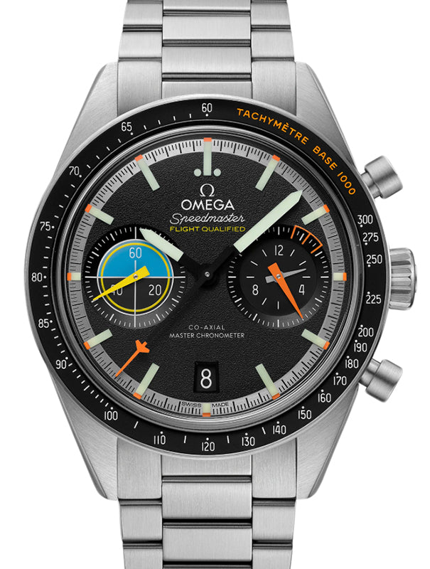 Omega Speedmaster Pilot Two Counter Steel Black Dial 332.10.41.51.01.002