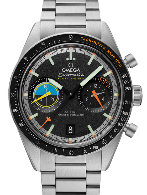 Omega Speedmaster Pilot Two Counter Steel Black Dial 332.10.41.51.01.002